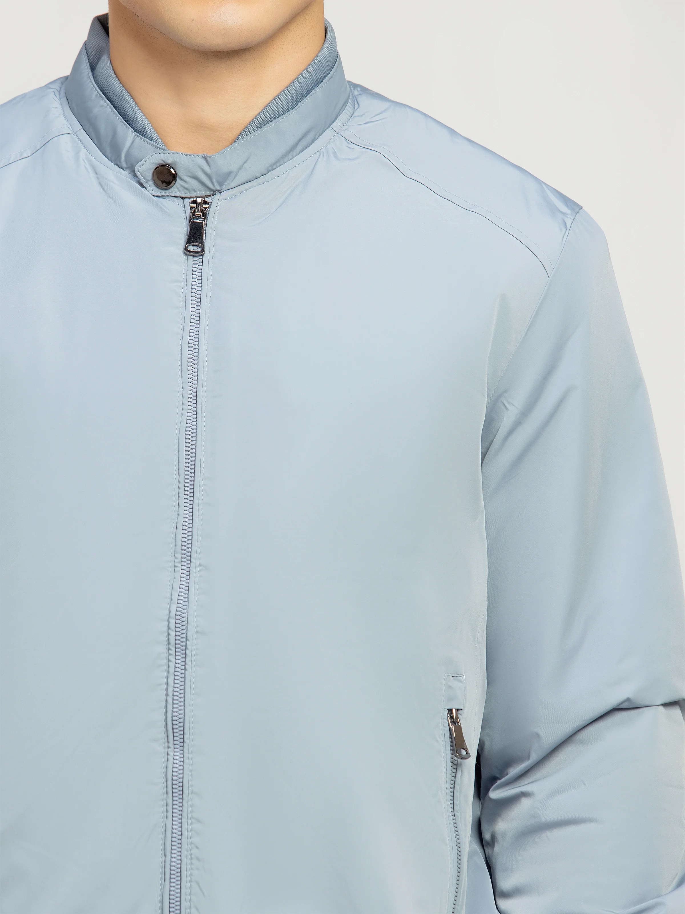 Double Collar Poly Jacket - FMTJP5-016 - Image 3