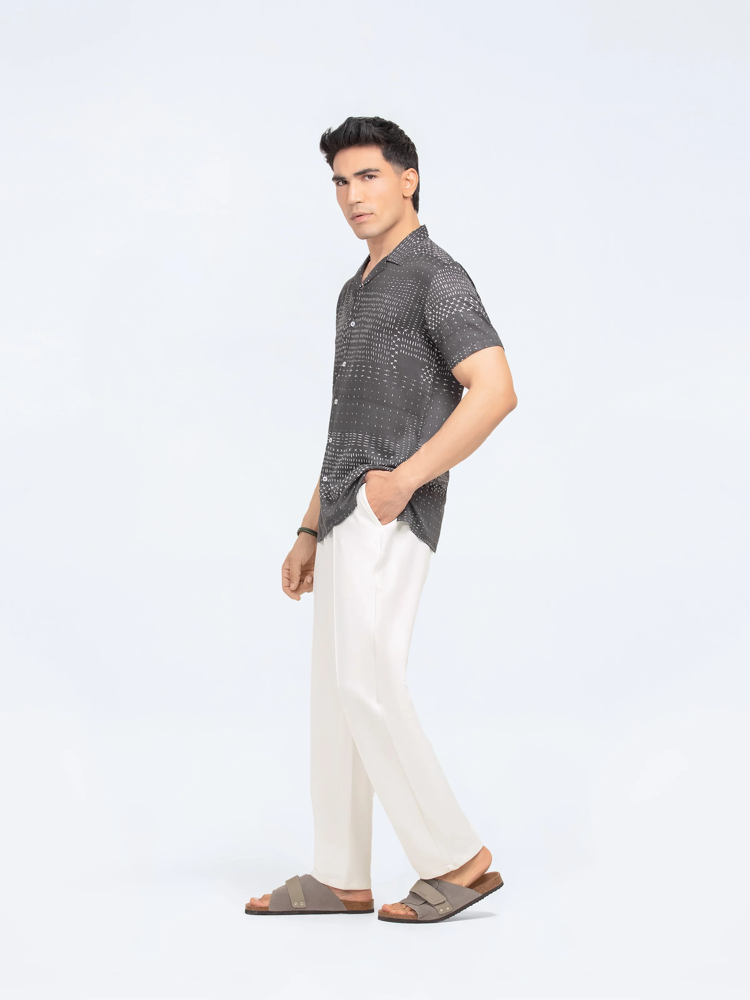 Smart Fit Hawaiian Shirt - FMTS24-32070 - Image 5