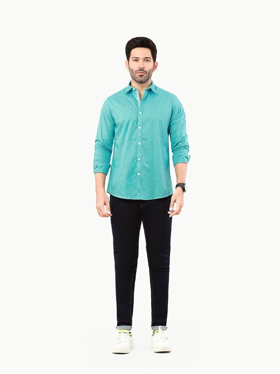 Printed Button Up Shirt - FMTS22-31644 - Image 4