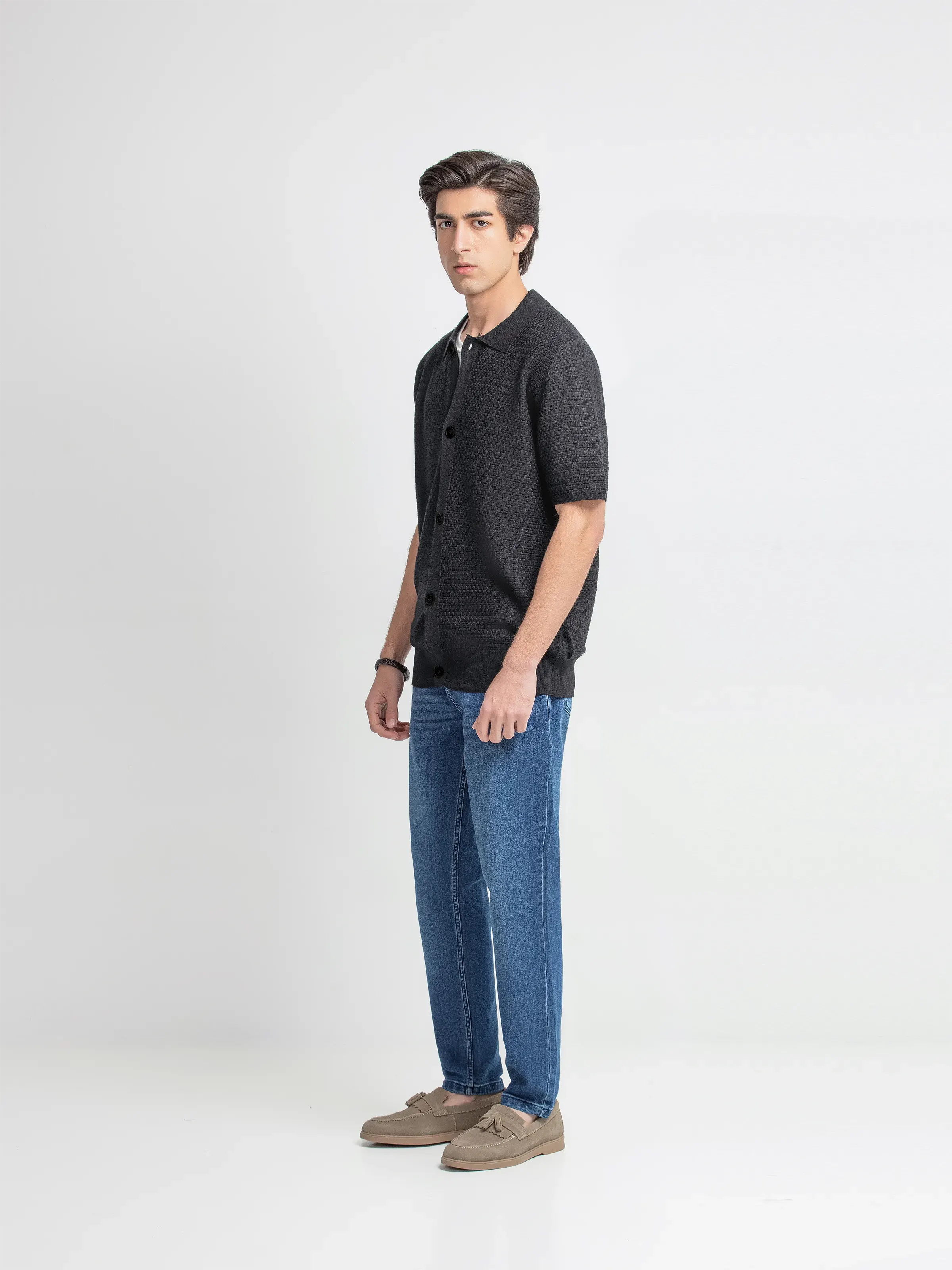 Textured Knit Shirt - FMTS6-32319 - Image 4