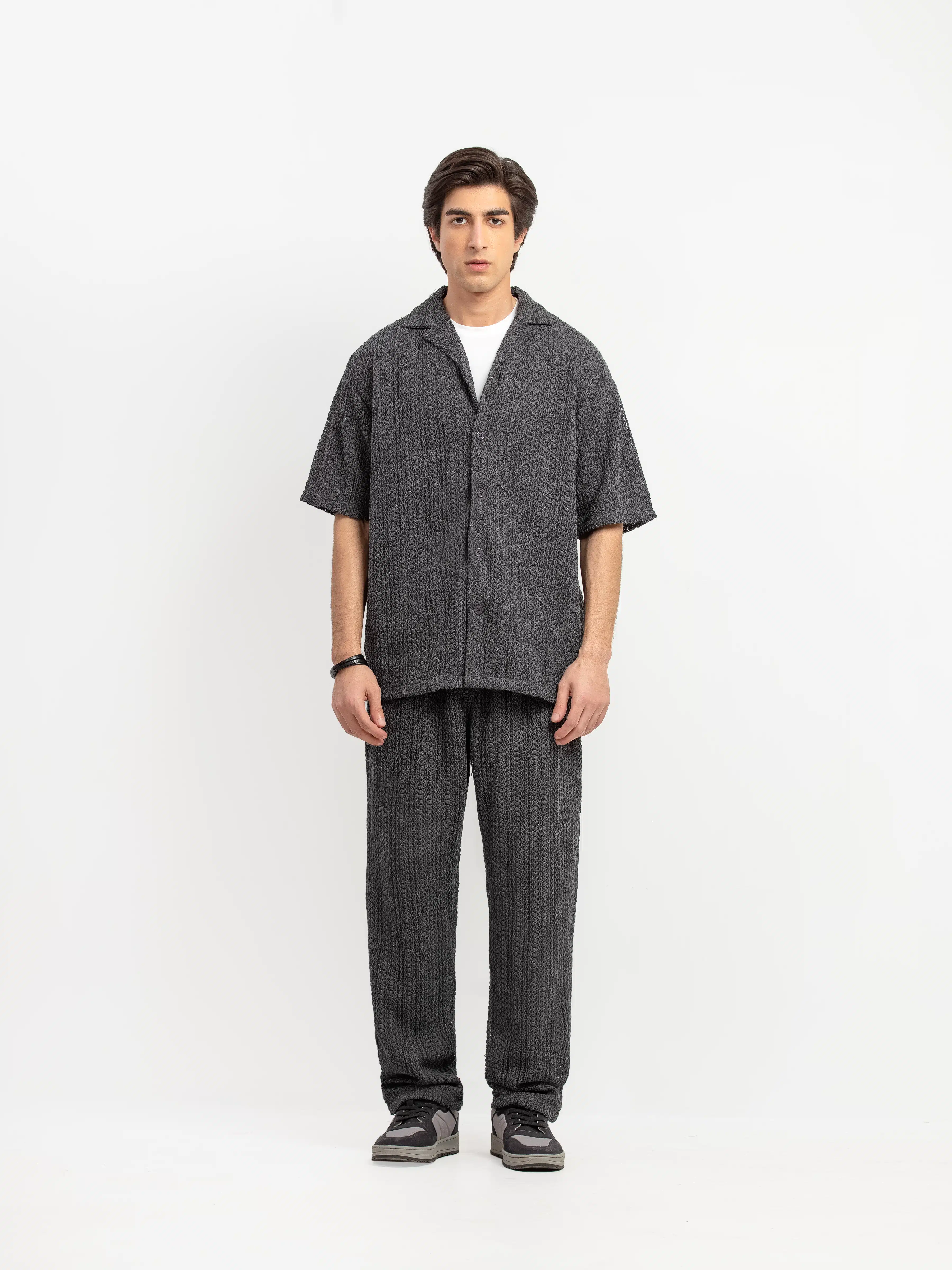 Crochet Co-ord Set Shirt - FMTCS6-106 - Image 4